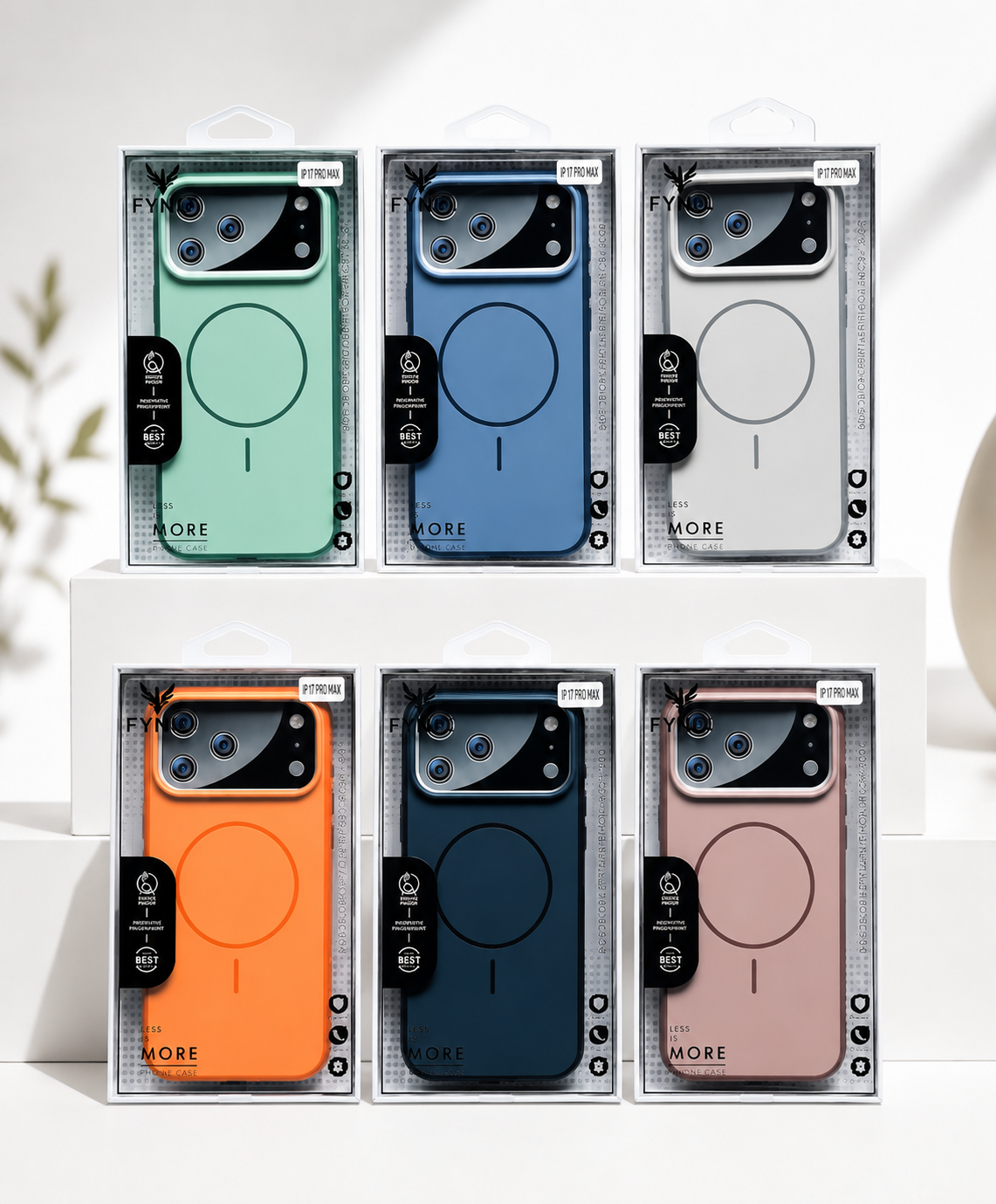 Premium Magnetic MagSafe Silicone Case for iPhone 17 Pro Max | Soft Touch Shockproof Protective Cover