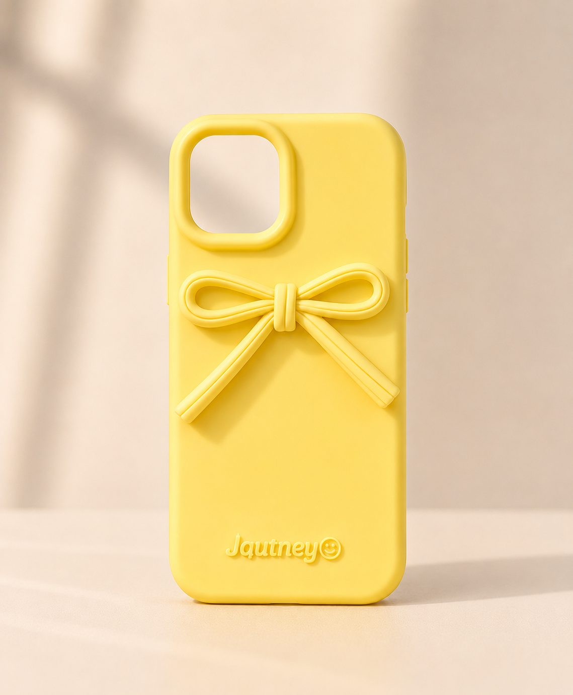 Luxury 3D Bow Silicone Case for iPhone 14 – Soft Shockproof Protective Cover | Red